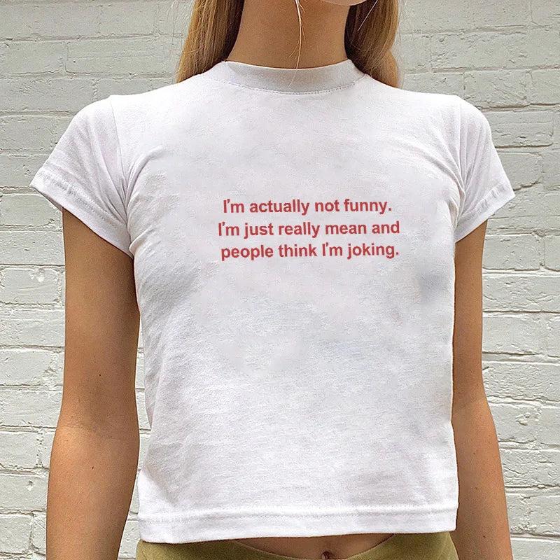 I'm Actually Not Funny Tee – MAUVSTUDIO®
