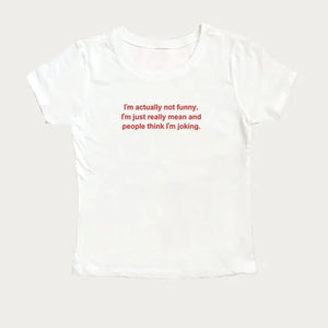 I'm Actually Not Funny Tee – MAUVSTUDIO®