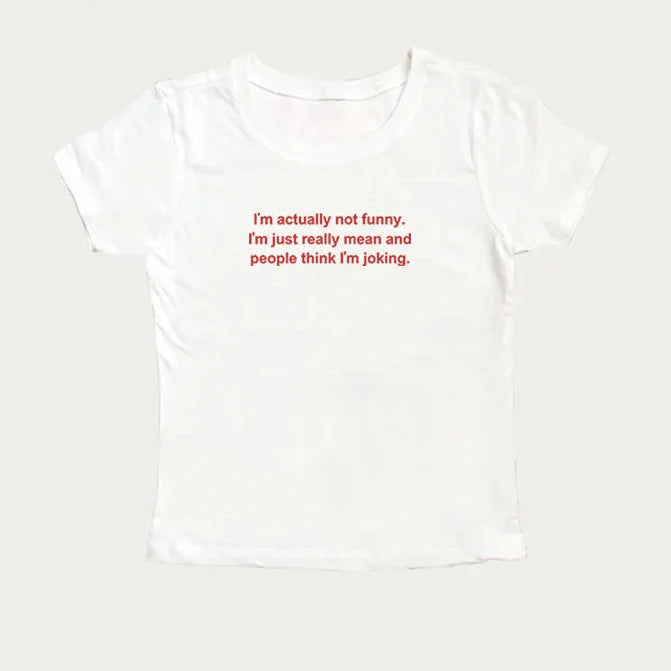 I'm Actually Not Funny Tee – MAUVSTUDIO®