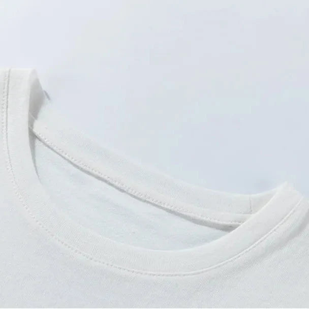 I'm Boring Baby Tee with cropped cut, Y2K baby tee styled with low rise bottoms