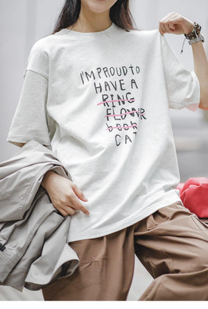 I'm Proud To Have A Cat Tee-Mauv Studio