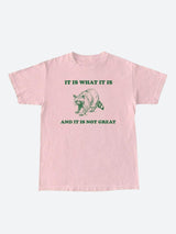 It Is What It Is Tee-Pink-S-Mauv Studio