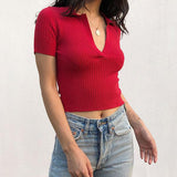 It's Tricky Cropped Tee-Tops-MAUV STUDIO-STREETWEAR-Y2K-CLOTHING