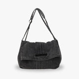 Jeanelle | Sac bandoulière denim chaîne tressée Y2K – MAUVSTUDIO®