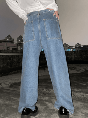 Jean boyfriend à imprimé graffiti-Jeans-MAUV STUDIO-STREETWEAR-Y2K-CLOTHING