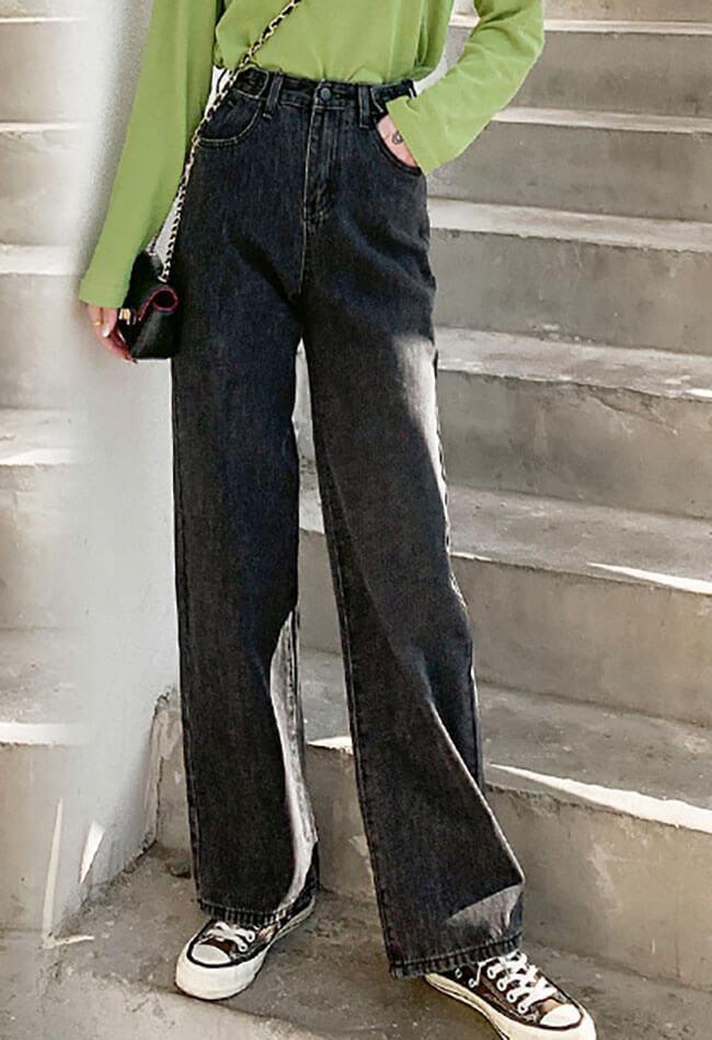 Jean boyfriend ample taille haute-Jeans-MAUV STUDIO-STREETWEAR-Y2K-CLOTHING