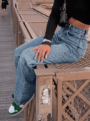 Jean boyfriend délavé clair-Jeans-MAUV STUDIO-STREETWEAR-Y2K-CLOTHING
