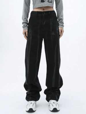 Jean boyfriend noir tie-dye-Jeans-MAUV STUDIO-STREETWEAR-Y2K-CLOTHING