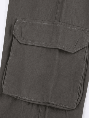 Jean cargo baggy vintage à poches plaquées-Cargos-MAUV STUDIO-STREETWEAR-Y2K-CLOTHING