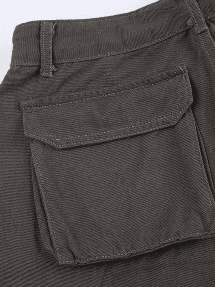 Jean cargo baggy vintage à poches plaquées-Cargos-MAUV STUDIO-STREETWEAR-Y2K-CLOTHING