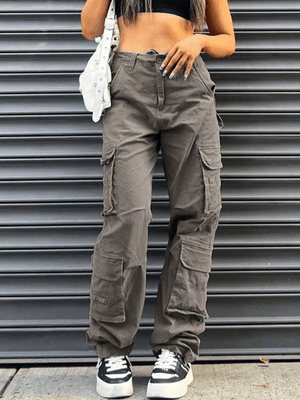 Jean cargo vintage baggy multi-poches-MAUV STUDIO