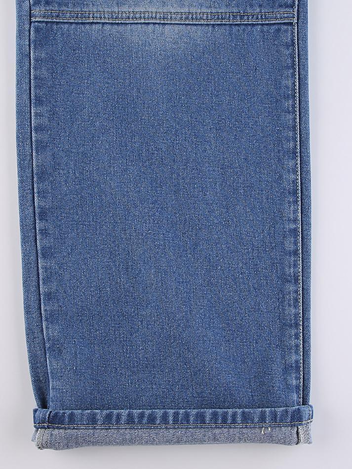 Jean imprimé cœur délavé vintage-Jeans-MAUV STUDIO-STREETWEAR-Y2K-CLOTHING