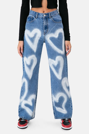 Jean taille haute "Mara" 2 coloris-Jeans-MAUV STUDIO-STREETWEAR-Y2K-CLOTHING
