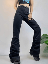 Jean vintage évasé à la cheville-Jeans-MAUV STUDIO-STREETWEAR-Y2K-CLOTHING