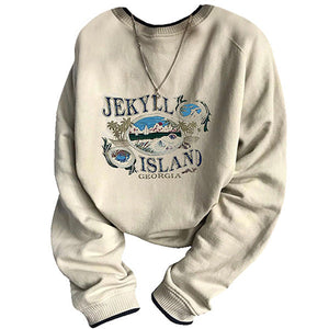 Jekyll Island Sweatshirt-Sweaters-MAUV STUDIO-STREETWEAR-Y2K-CLOTHING