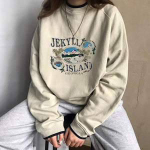Jekyll Island Sweatshirt-Sweaters-MAUV STUDIO-STREETWEAR-Y2K-CLOTHING