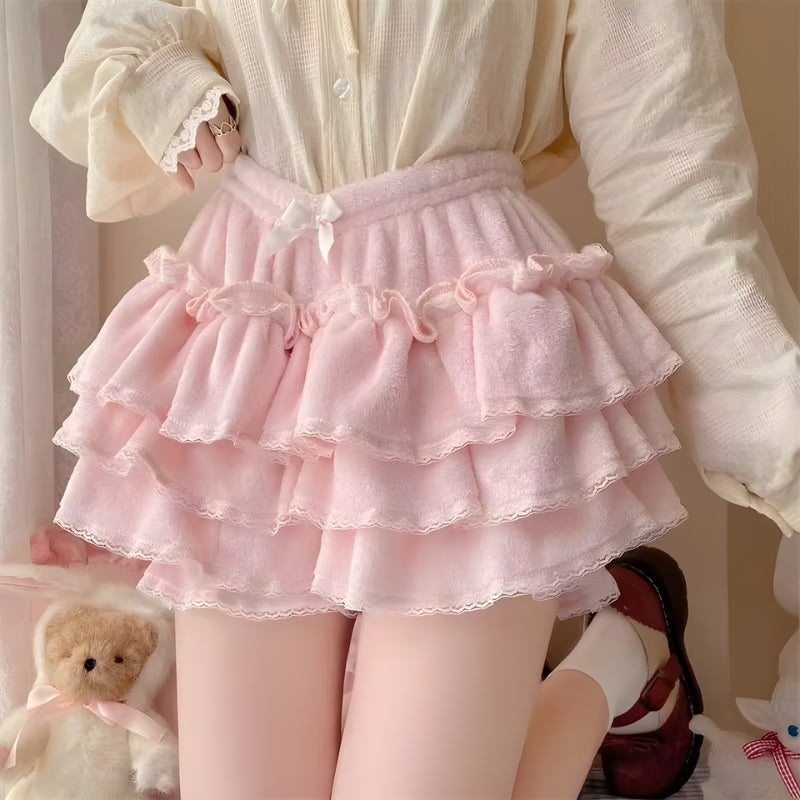 Kawaii Mini Skort, Y2K skort styled with a crop top