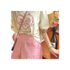 La Vie en Rose T-Shirt-T-Shirts-MAUV STUDIO-STREETWEAR-Y2K-CLOTHING