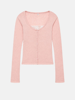 Lace Cami Cardigan Top