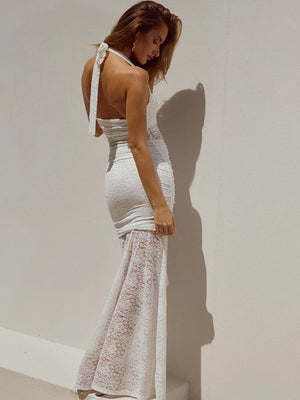 Lace Maxi Dress view 4 | MAUVSTUDIO®