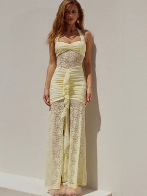 Lace Maxi Dress view 7 | MAUVSTUDIO®