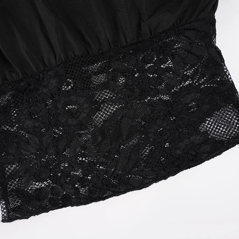 Lace Waist One Shoulder Top – MAUVSTUDIO®