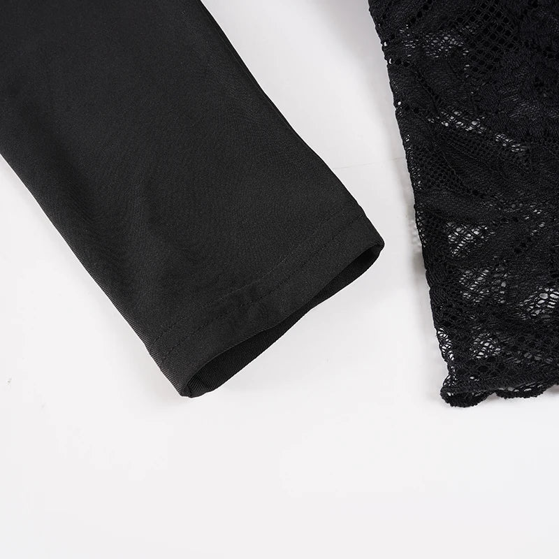 Lace Waist One Shoulder Top – MAUVSTUDIO®