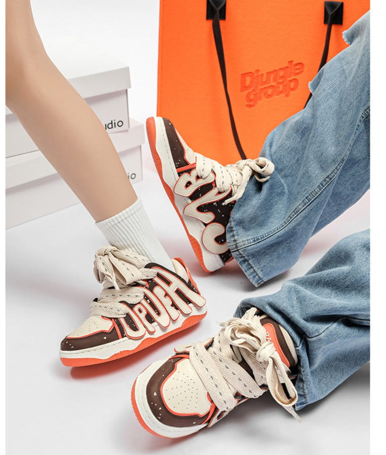 'Laced' Shoes-Sneakers-MAUV STUDIO-STREETWEAR-Y2K-CLOTHING