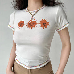 Le Soleil Aesthetic T-Shirt-T-Shirts-MAUV STUDIO-STREETWEAR-Y2K-CLOTHING