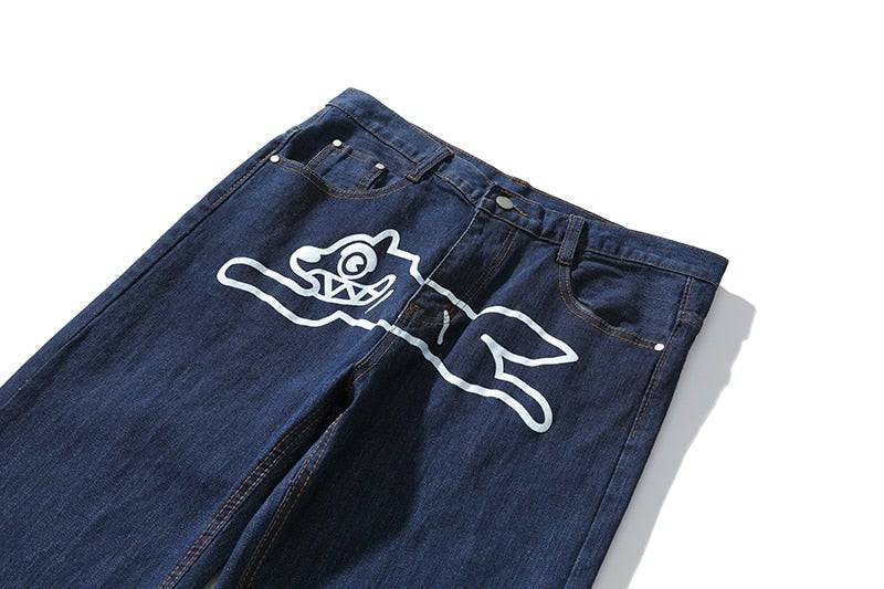 'Leaping' Jeans-Jeans-MAUV STUDIO-STREETWEAR-Y2K-CLOTHING