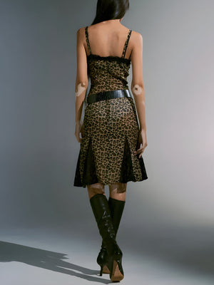 Leopard Midi Dress view 3 | MAUVSTUDIO®