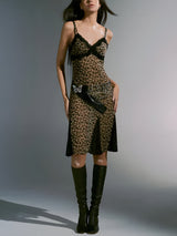 Leopard Midi Dress view 6 | MAUVSTUDIO®
