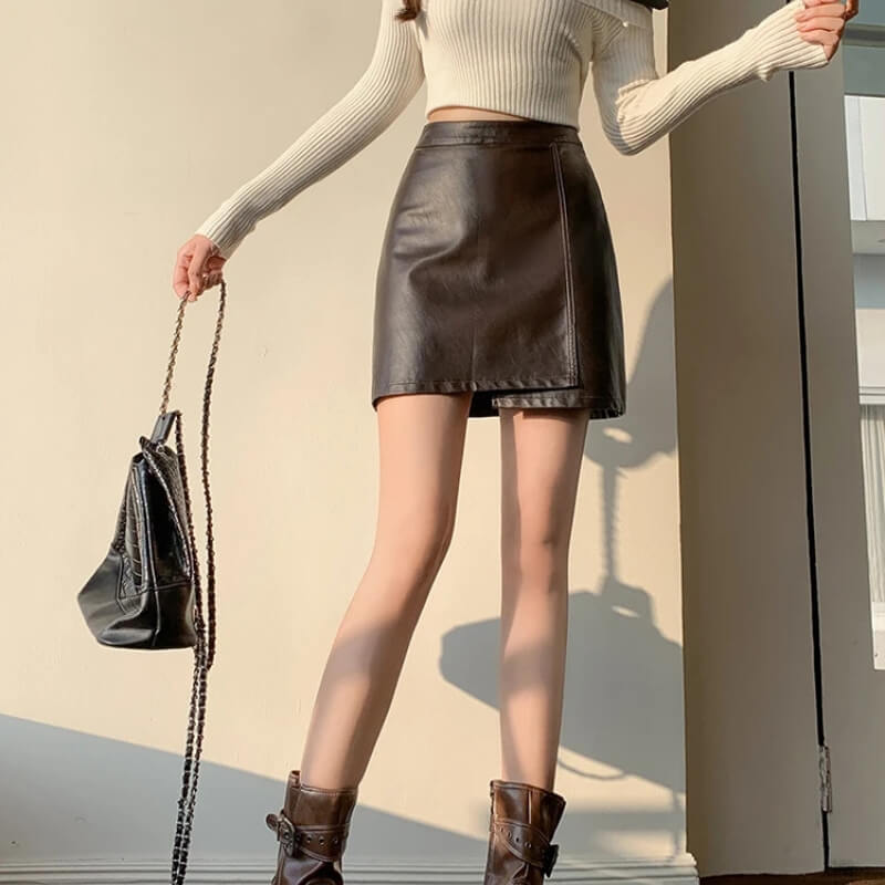 , Y2K skirt styled with a crop top