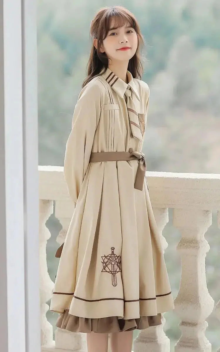 beige uniform dress Aster Housekeeping Dress Beige Hotel Uniform Shop