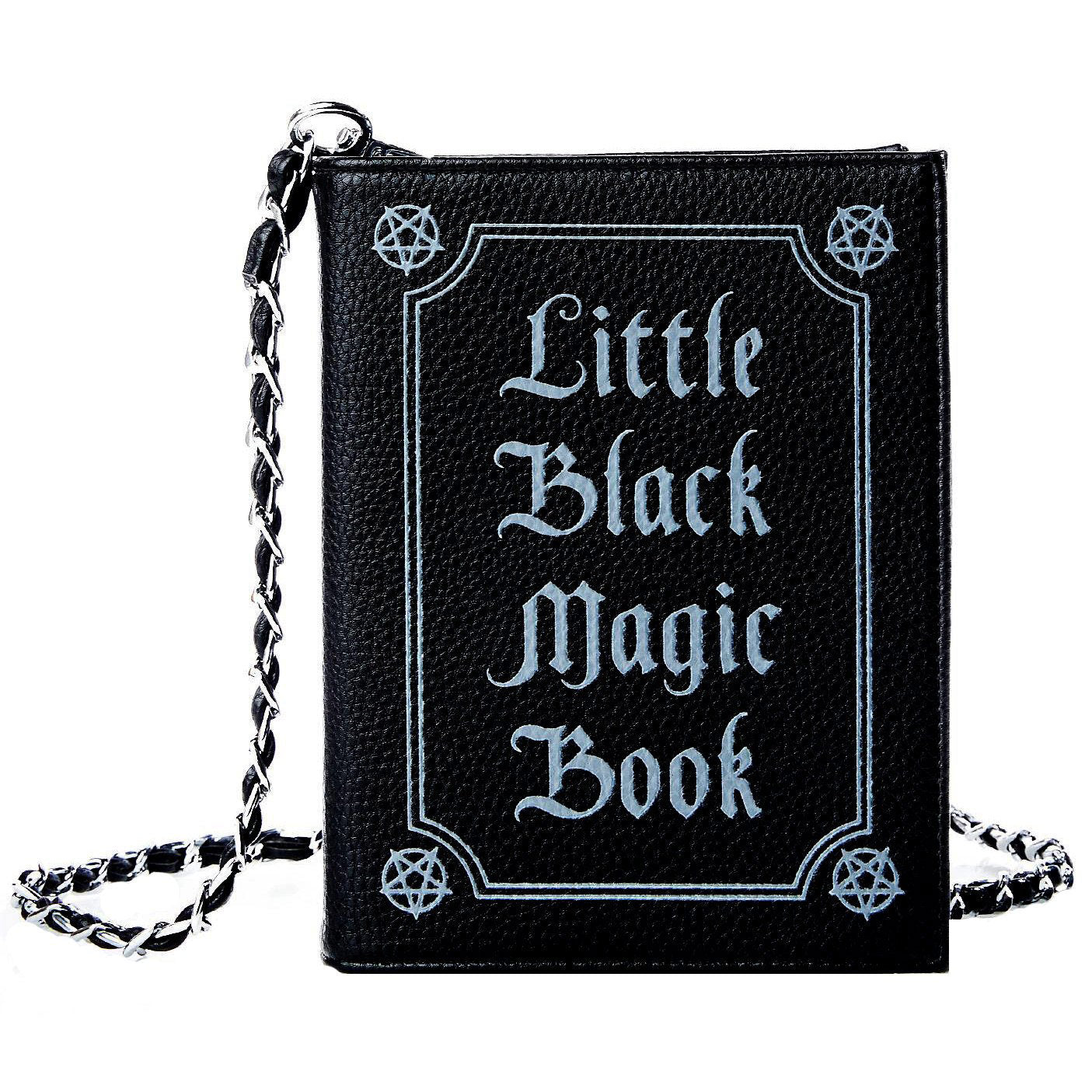 Little Black Magic Book Bag-Backpacks-MAUV STUDIO-STREETWEAR-Y2K-CLOTHING