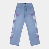 'Love flys' Jeans-Jeans-MAUV STUDIO-STREETWEAR-Y2K-CLOTHING