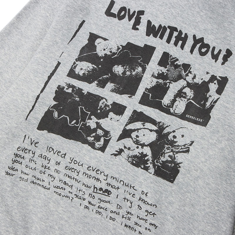 'Love with you' Hoodie-Hoodies-MAUV STUDIO-STREETWEAR-Y2K-CLOTHING