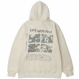 'Love with you' Hoodie-Hoodies-MAUV STUDIO-STREETWEAR-Y2K-CLOTHING