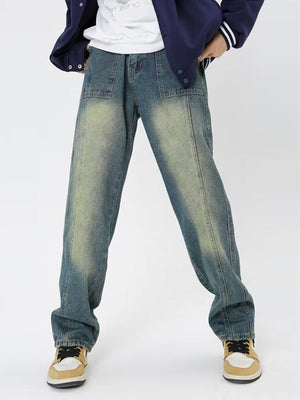 'Low Key' Jeans-Jeans-MAUV STUDIO-STREETWEAR-Y2K-CLOTHING