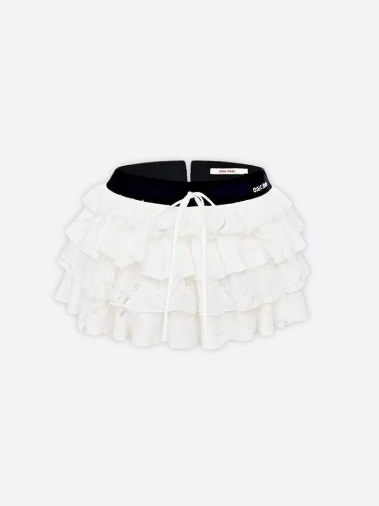 , Y2K skirt styled with a crop top