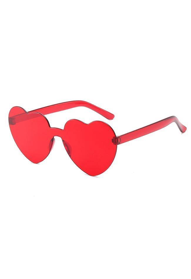Lunettes de soleil à monture coeur-Sunglasses-MAUV STUDIO-STREETWEAR-Y2K-CLOTHING