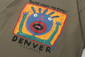 'Makin me crazy' T shirt-T-Shirts-MAUV STUDIO-STREETWEAR-Y2K-CLOTHING