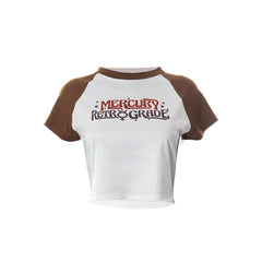 Mercury Retrograde Crop Top-T-Shirts-MAUV STUDIO-STREETWEAR-Y2K-CLOTHING