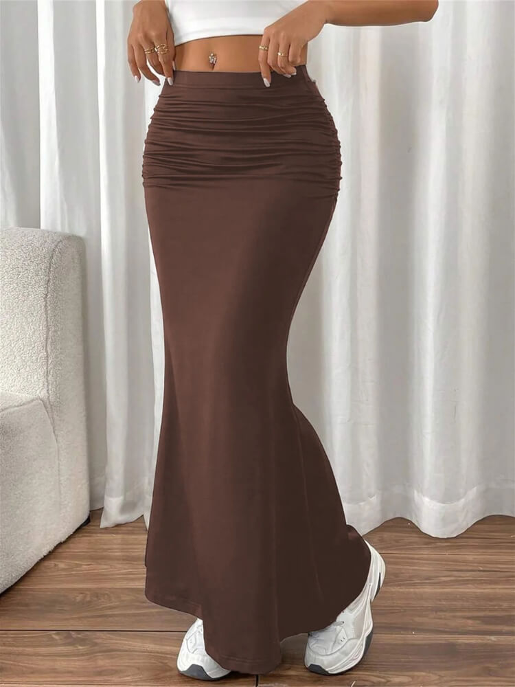 , Y2K skirt styled with a crop top