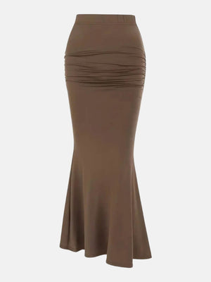 , Y2K skirt styled with a crop top