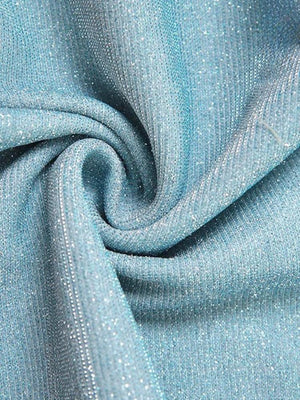 Mermaidcore Glitter Mini Dress view 6 | MAUVSTUDIO®