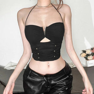 Mesh Halter Neck Crop Top – MAUVSTUDIO®
