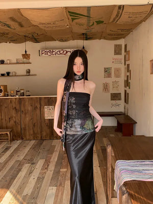 Mesh Layered Tube Top – MAUVSTUDIO®