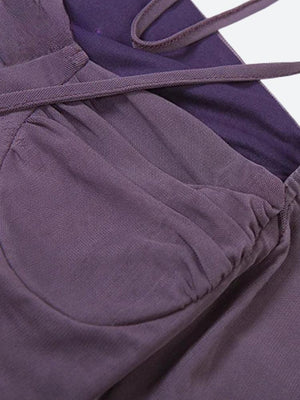 Mesh Split Midi Dress view 4 | MAUVSTUDIO®