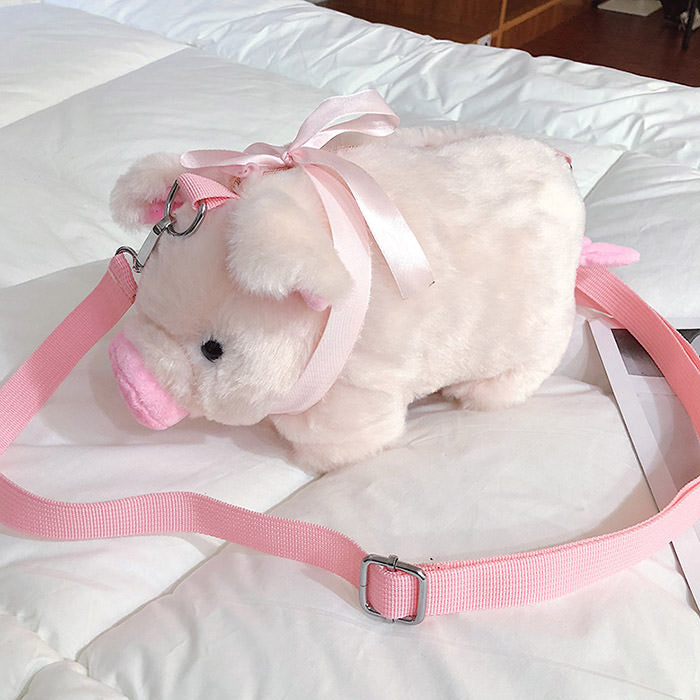 Mini Pig Shoulder Bag-Handbags-MAUV STUDIO-STREETWEAR-Y2K-CLOTHING